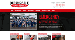 Desktop Screenshot of dependablesewer.com